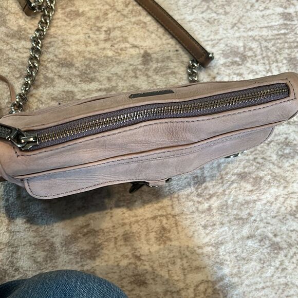 Rebecca Minkoff Quilted Tan suede Crossbody Bag - Picture 8 of 11